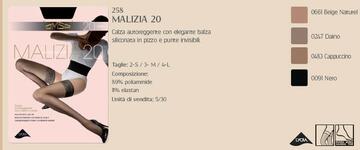 ART. MALIZIA 20- calza autoreggente donna malizia 20 - Fratelli Parenti
